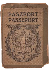 POLISH PASSPORT OF BORIS CREMER, 1922. OLGA PORTERFIELD