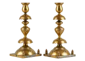 SHABBES CANDELSTICKS, SLONIM, 1801-1899. THE LOST SHTETL MUSEUM
