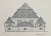 VOWPA SYNAGOGUE DRAWING, 1925. INSTYTUT SZTUKI PAN