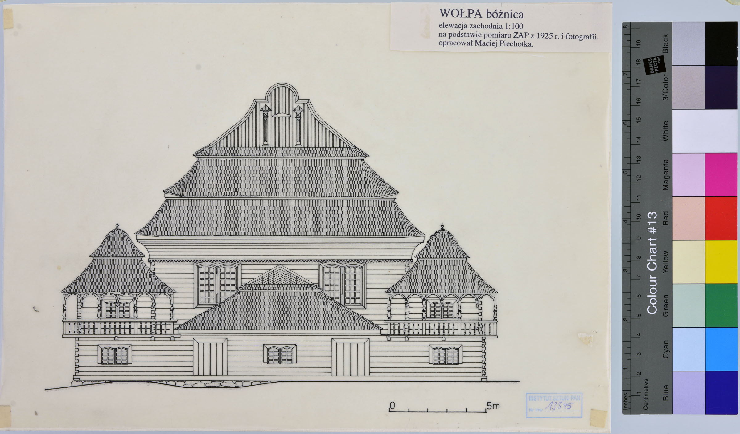 VOWPA SYNAGOGUE DRAWING, 1925. INSTYTUT SZTUKI PAN