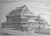 Wolpa synagogue postcard, 1930