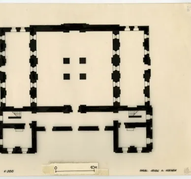 Shklov, synagogue, plan